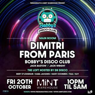 Dimitri From Paris @ Mint Warehouse, Leeds (UK) on October 20th, 2023